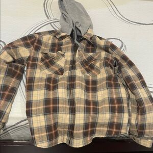 Plaid Hooded Jacket